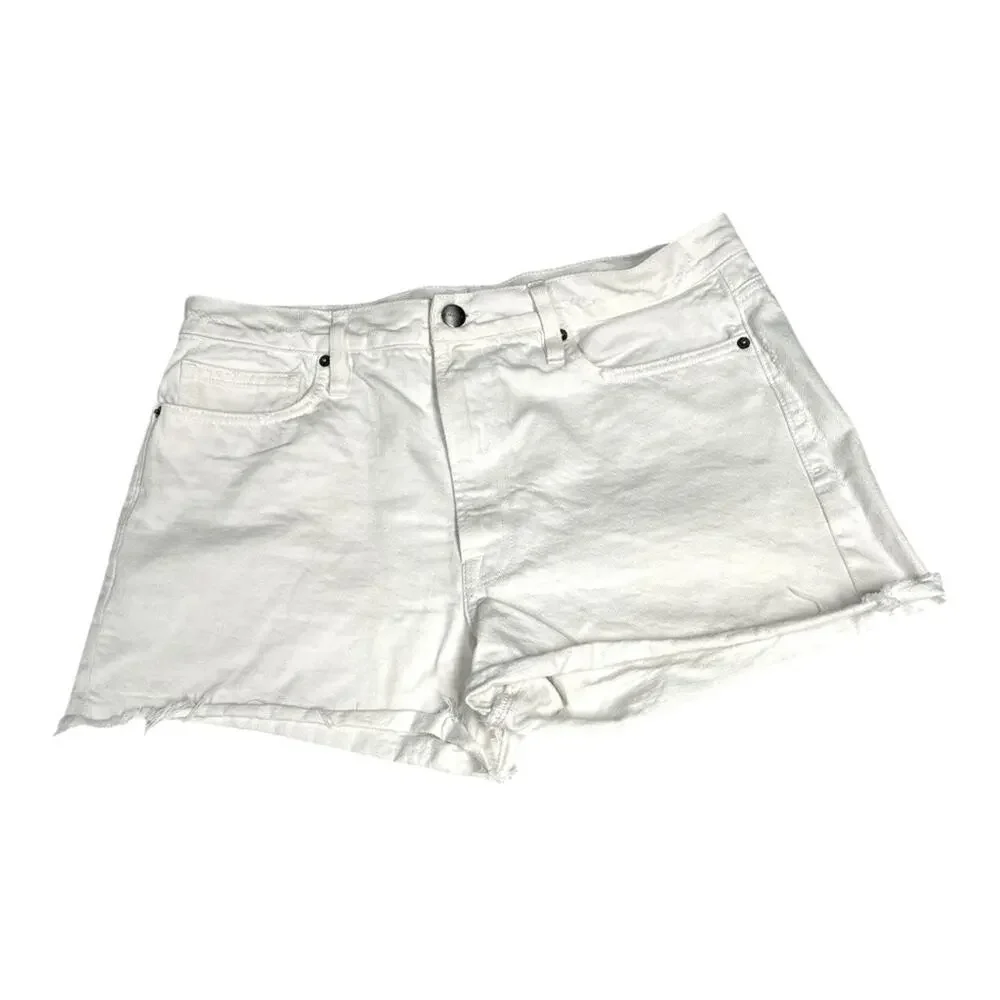 Frame Women's Size 30 Le Simone Distressed Denim Shorts White